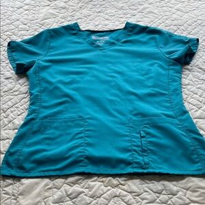 Grey's Anatomy Active Teal Scrub Top